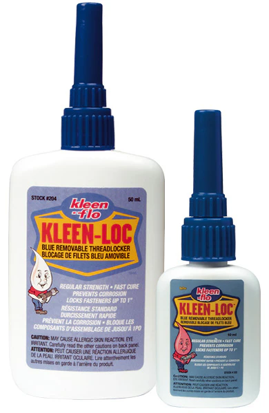 Kleen-Flo Kleen-Loc Removable Blue Threadlocker