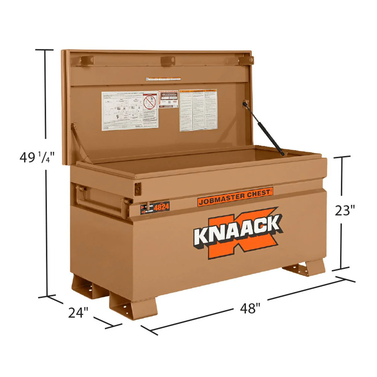 Knaack Model 4824 JOBMASTER™ Jobsite Chest - 48" x 24" x 28" - Image 3