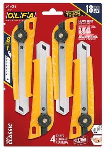 Olfa L-1 18mm Ratchet Lock Utility Knife - Image 6