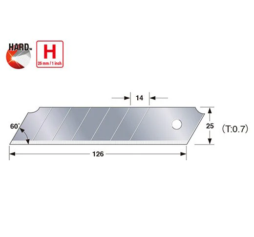 Tajima 10PK Rock Hard® Blade H Replacement Knife Blades - Image 2