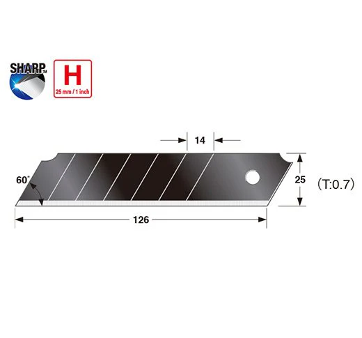 Tajima 10PK Razar Black Blade H Replacement Knife Blades - Image 2