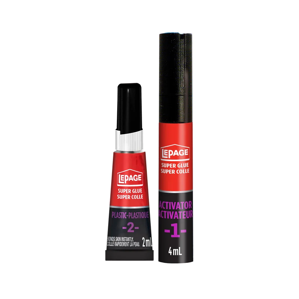 LePage All Plastics 2-Part Super Glue