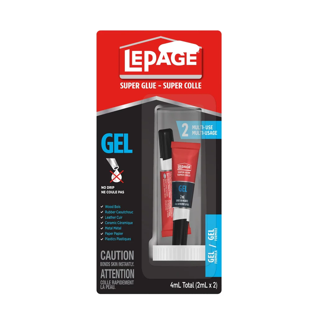 Lepage Super Glue Gel Tube 2mL (Pack of 2) - Image 2