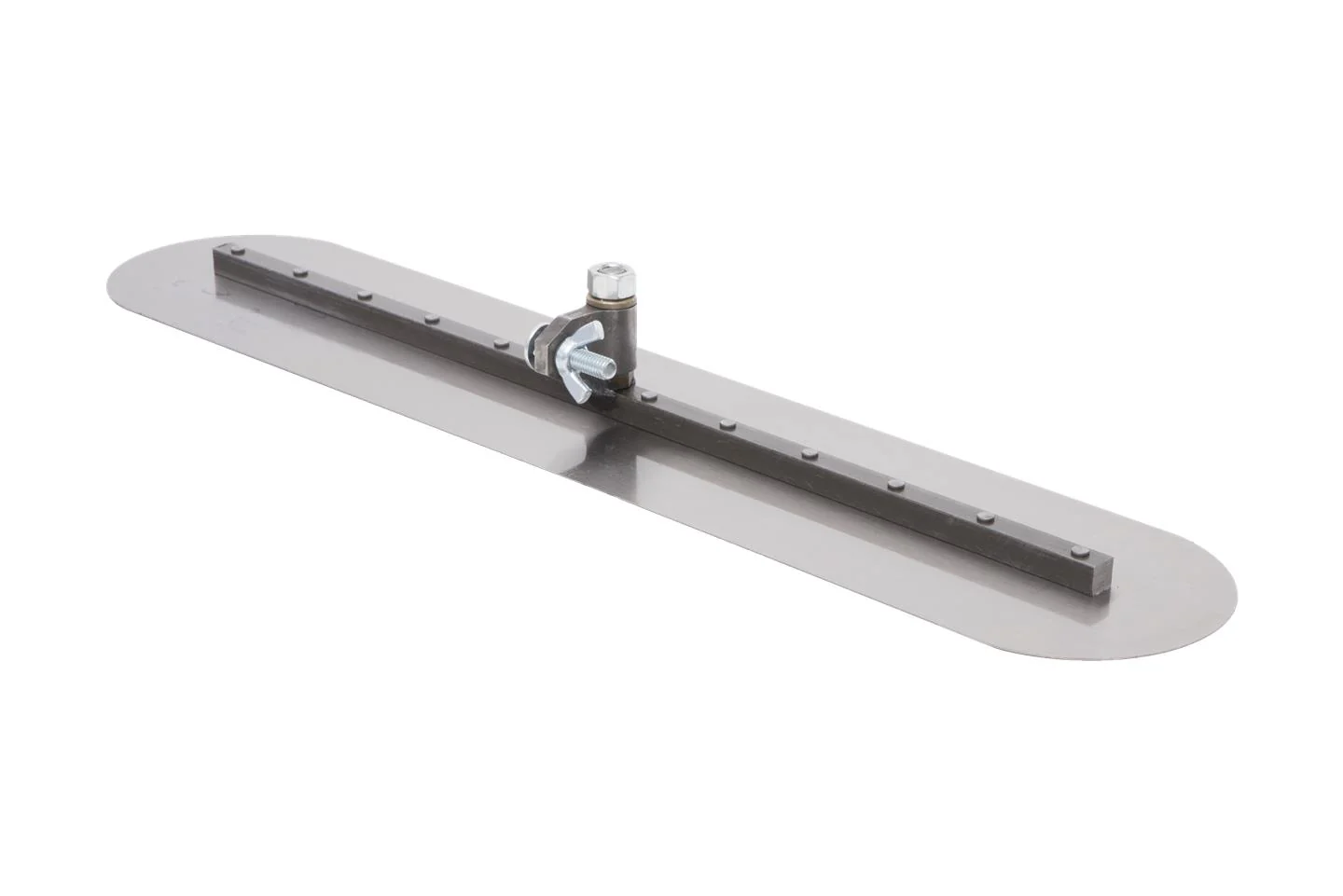 Marshalltown Round End Fresno Trowel w/ All Angle Swivel Attachment - Image 2