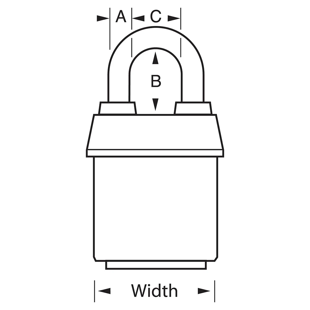 Master Lock ProSeries Weather Tough Laminated Lock - Image 3