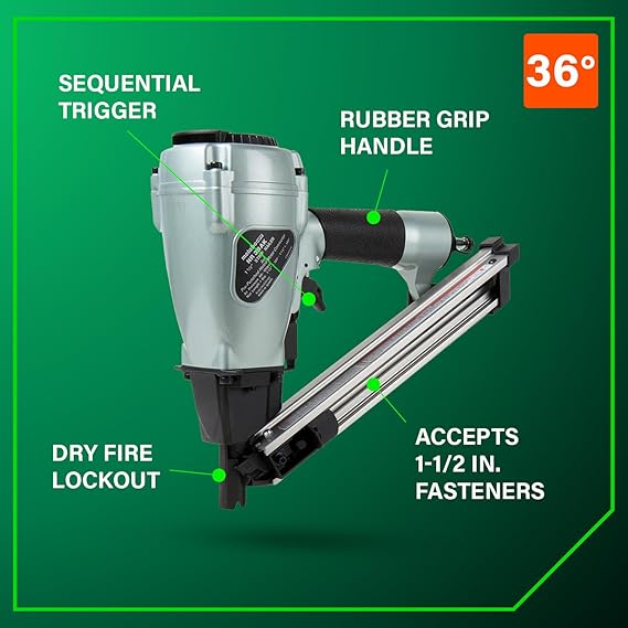 Metabo 36 Degree 1-1/2 Inch Strap-Tite Metal Connector Nailer - Image 3