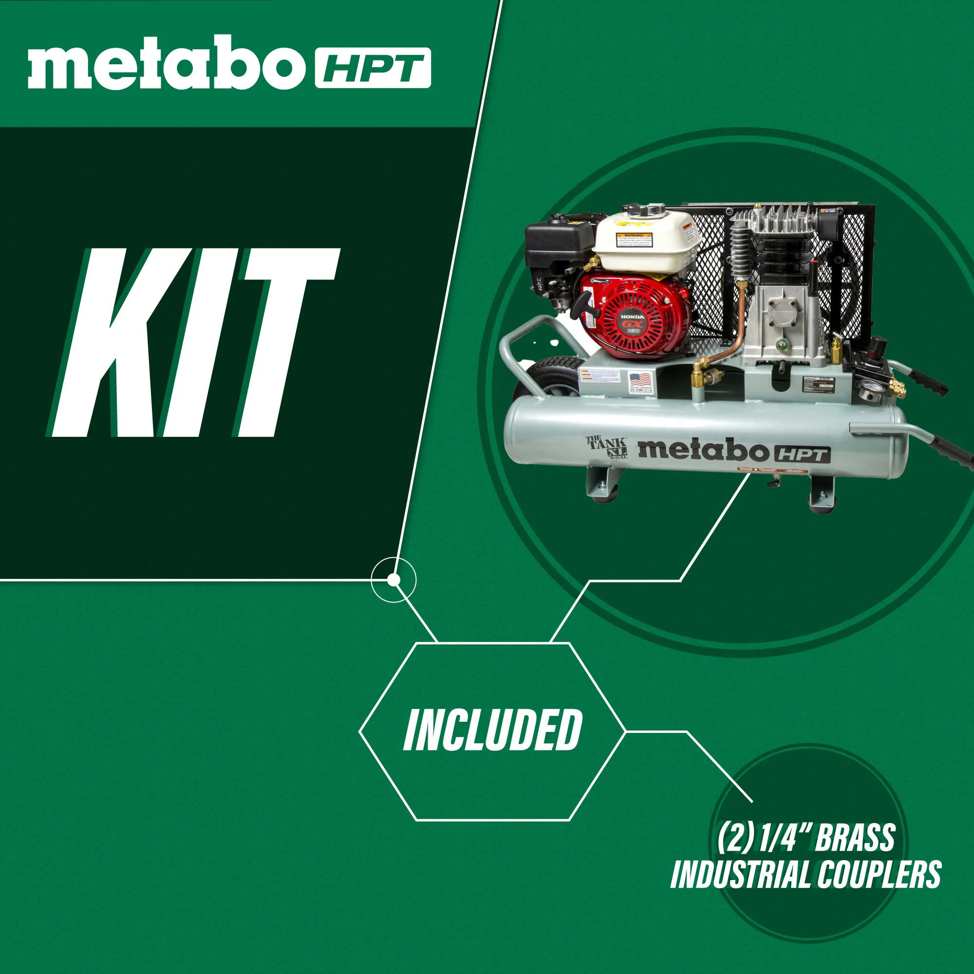 Metabo 5.5 HP 8 Gallon Gas Compressor - Image 3