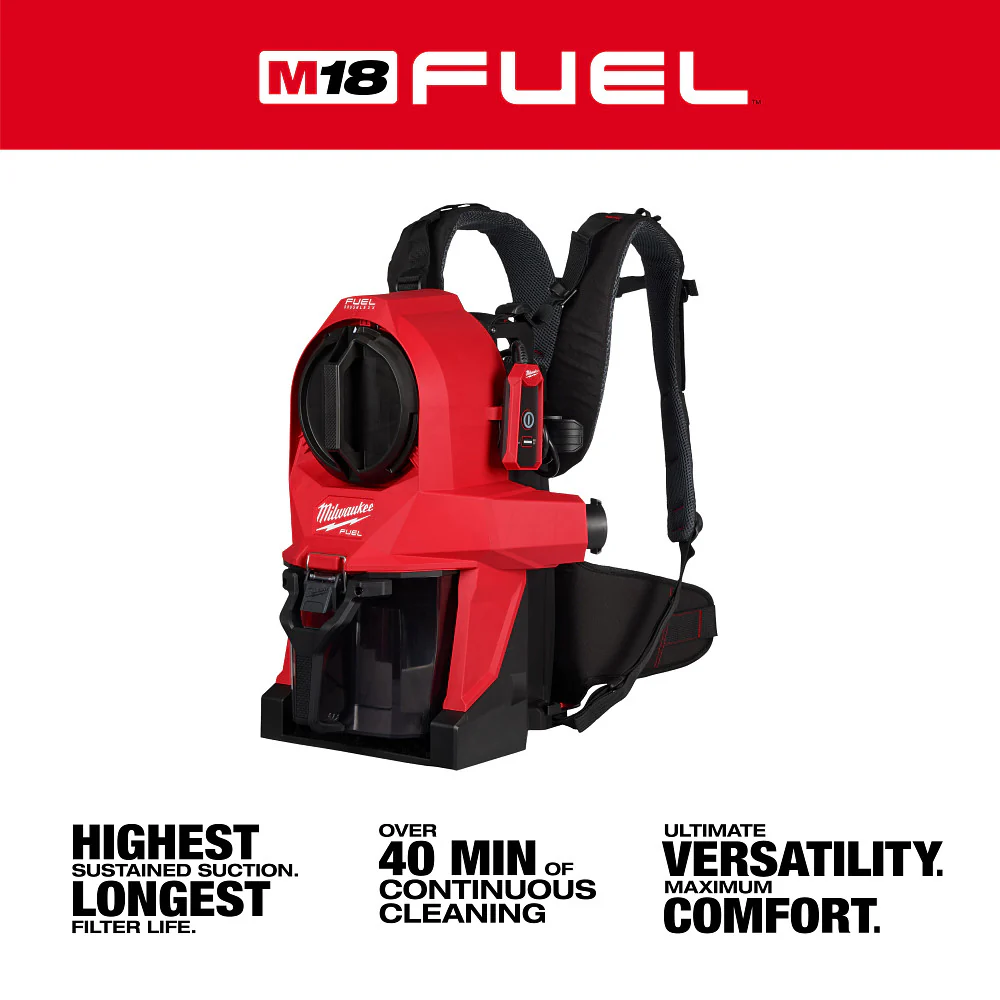 Milwaukee M18 FUEL 3-in-1 Backpack Vacuum - Image 2