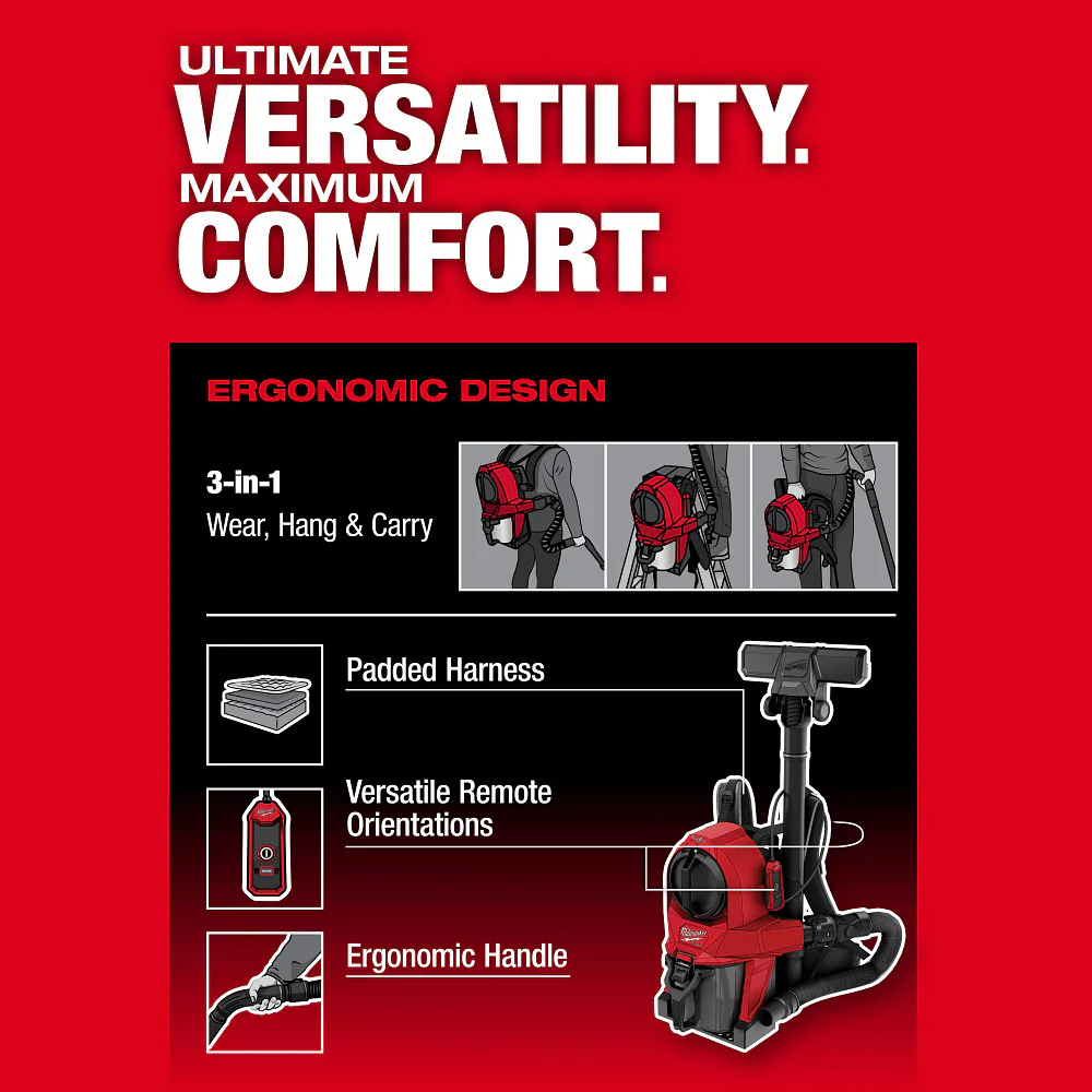 Milwaukee M18 FUEL 3-in-1 Backpack Vacuum - Image 7