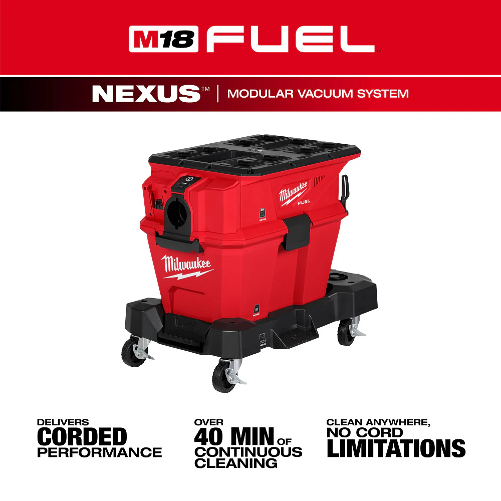 Milwaukee M18 FUEL NEXUS 6 Gal Wet/Dry Vacuum w/ PACKOUT & VACLINK - Image 4
