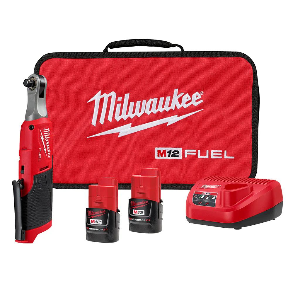 Milwaukee M12 FUEL 3/8" High Speed Ratchet Kit - Image 14