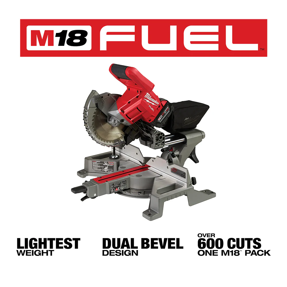 Milwaukee M18 FUEL 7-1/4" Dual Bevel Sliding Compound Miter Saw Kit - Image 3