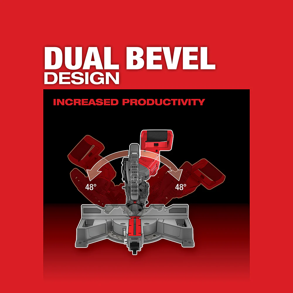 Milwaukee M18 FUEL 7-1/4" Dual Bevel Sliding Compound Miter Saw Kit - Image 5