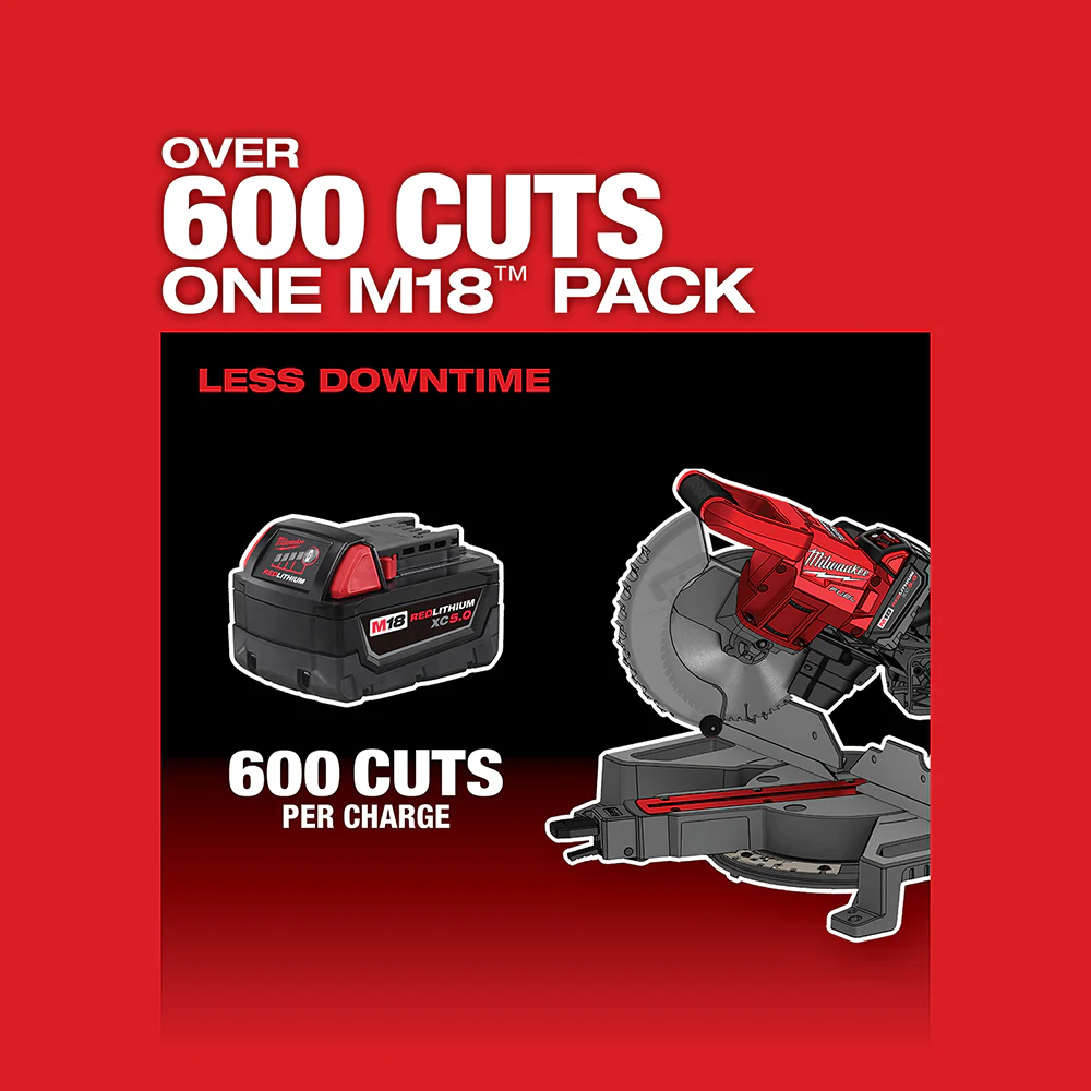 Milwaukee M18 FUEL 7-1/4" Dual Bevel Sliding Compound Miter Saw Kit - Image 6