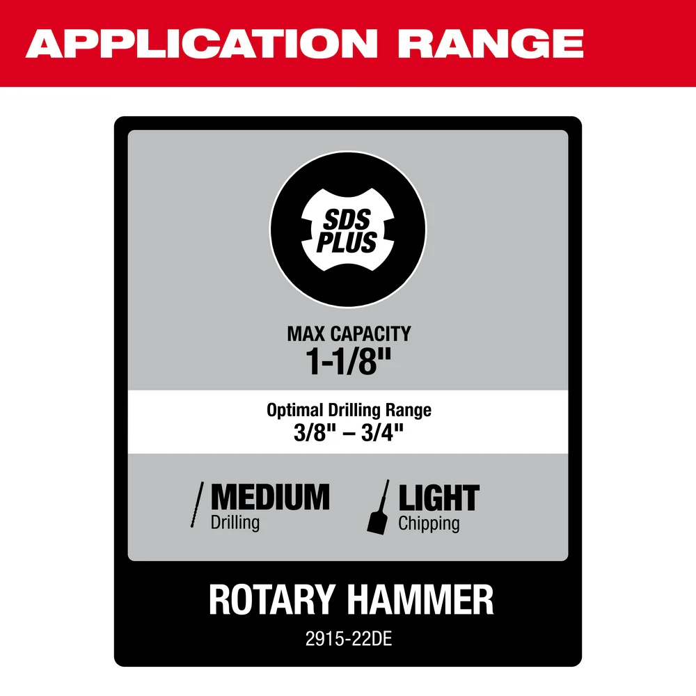 Milwaukee M18 FUEL 1-1/8" SDS Plus Rotary Hammer w/ ONE-KEY & HAMMERVAC Dedicated Dust Extractor Kit - Image 9