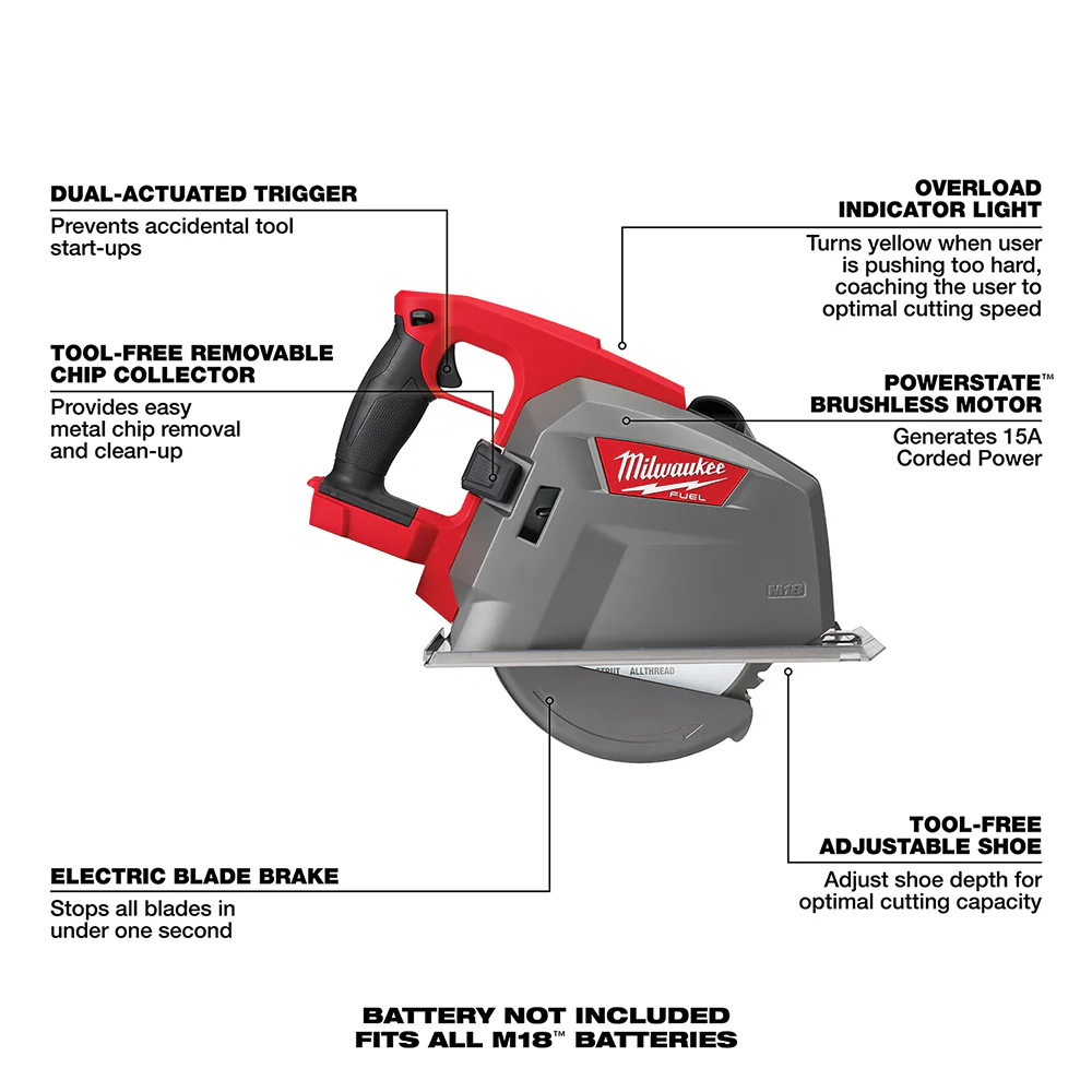 Milwaukee M18 FUEL 8" Metal Cutting Circular Saw - Image 7