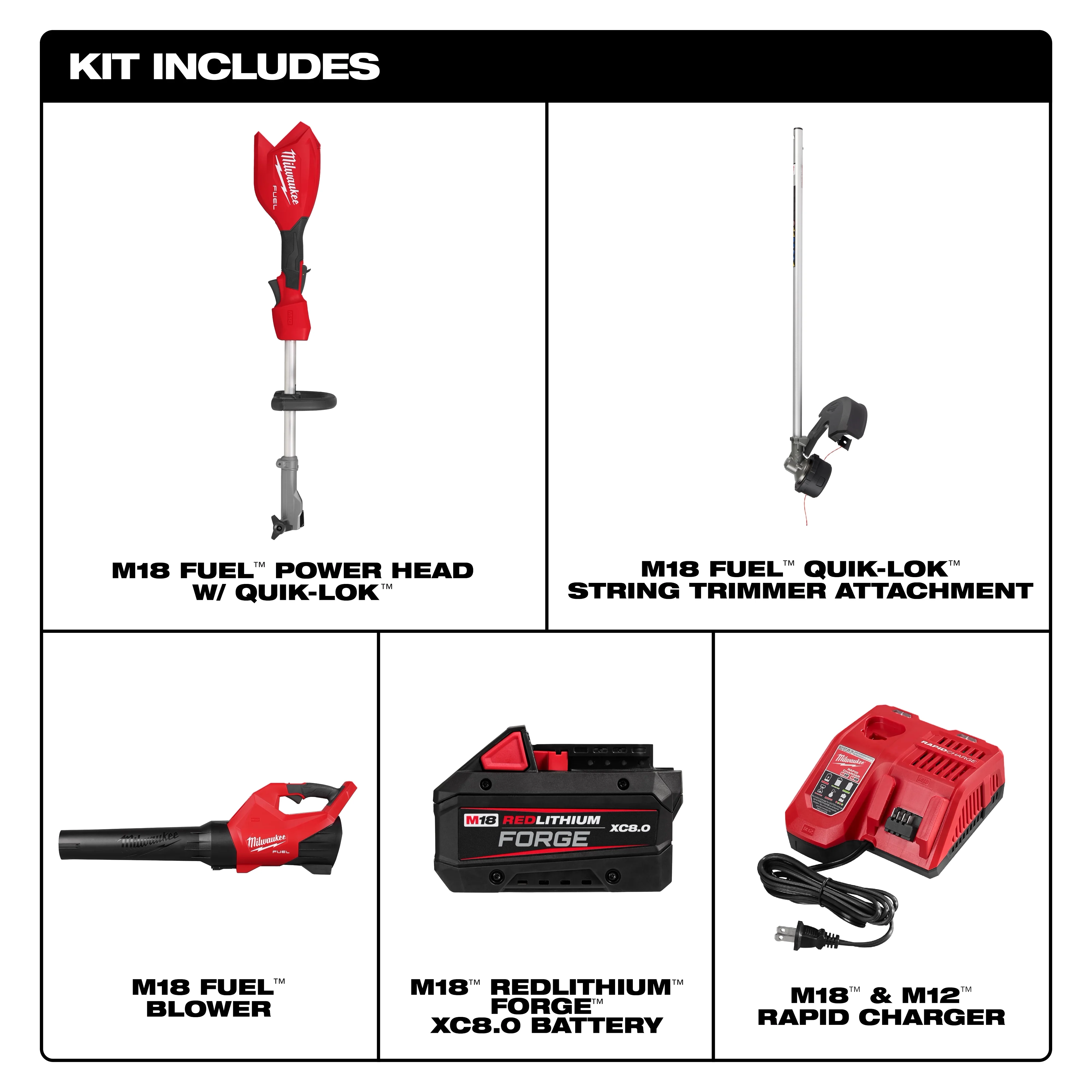 Milwaukee M18 FUEL String Trimmer/Blower Combo Kit - Image 2