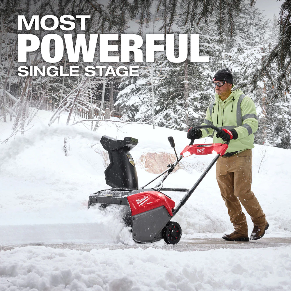 Milwaukee M18 FUEL 21" Auger Propelled Dual Battery Single Stage Snow Blower Kit - Image 8