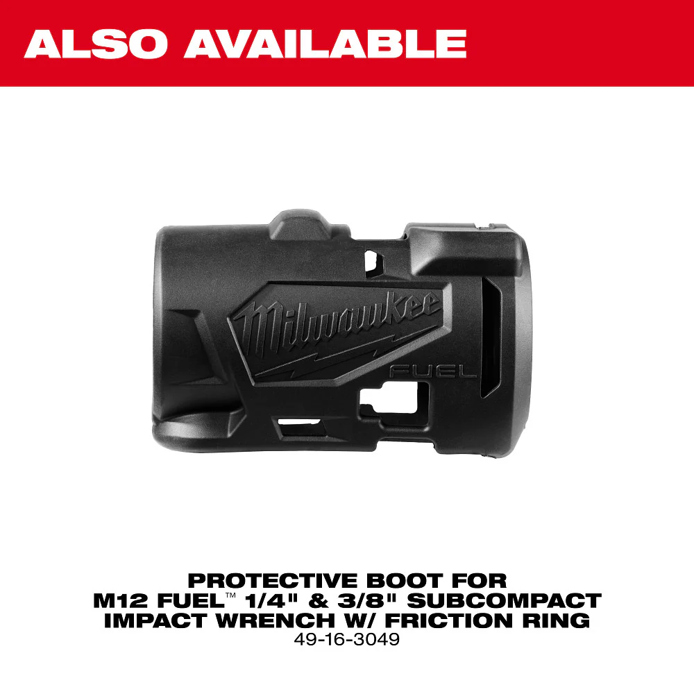 Milwaukee M12 FUEL 1/4" Subcompact Impact Wrench w/ Friction Ring - Tool Only - Image 10