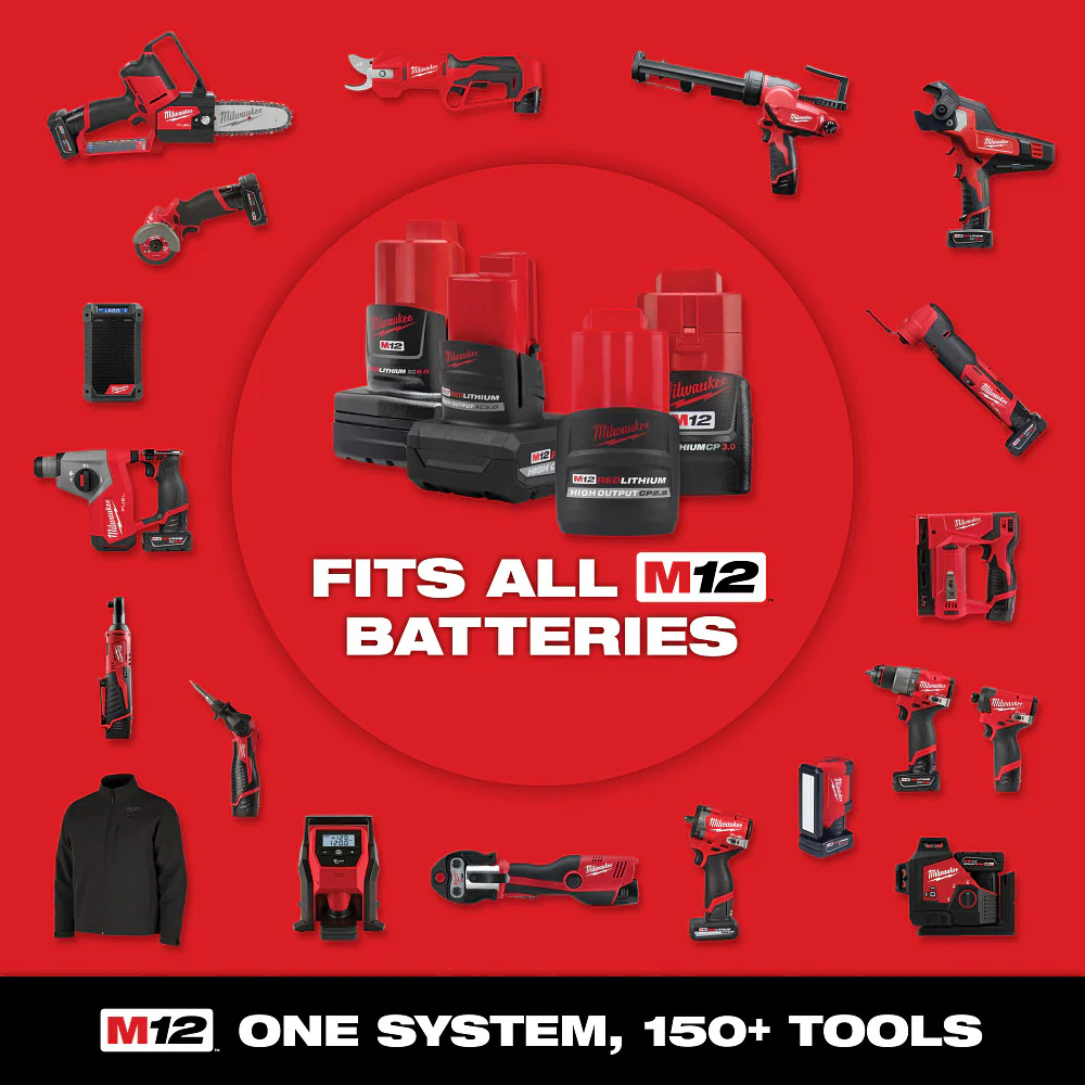 Milwaukee M12 FUEL 3/8" Subcompact Impact Wrench w/ Friction Ring - Tool Only - Image 12