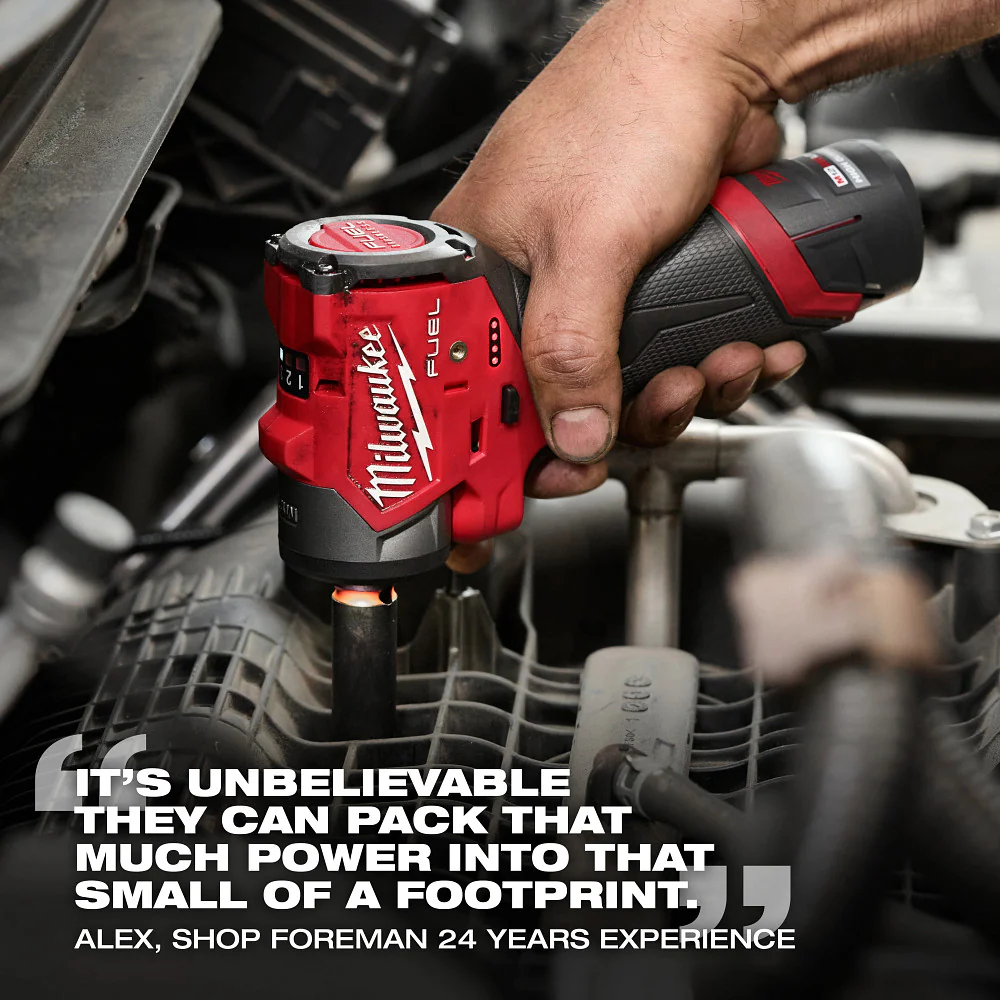 Milwaukee M12 FUEL 3/8" Subcompact Impact Wrench w/ Friction Ring - Tool Only - Image 8