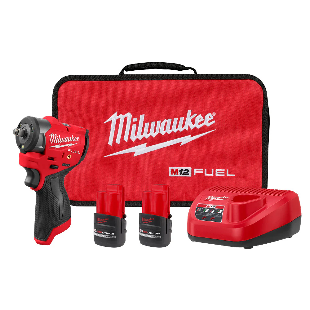 Milwaukee M12 FUEL 3/8" Subcompact Impact Wrench w/ Friction Ring Kit - Image 14