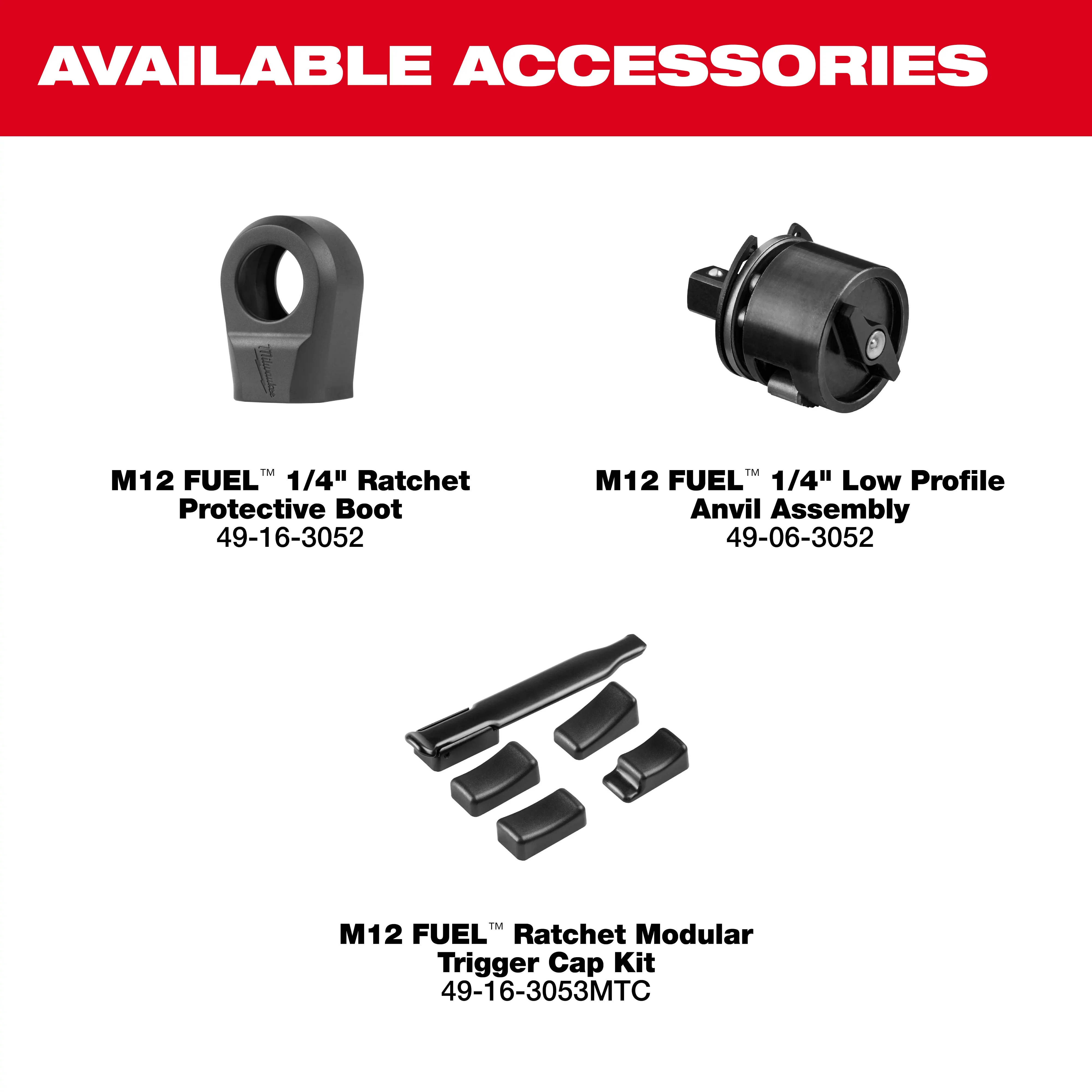 Milwaukee M12 FUEL 1/4" Ratchet Kit - Image 14