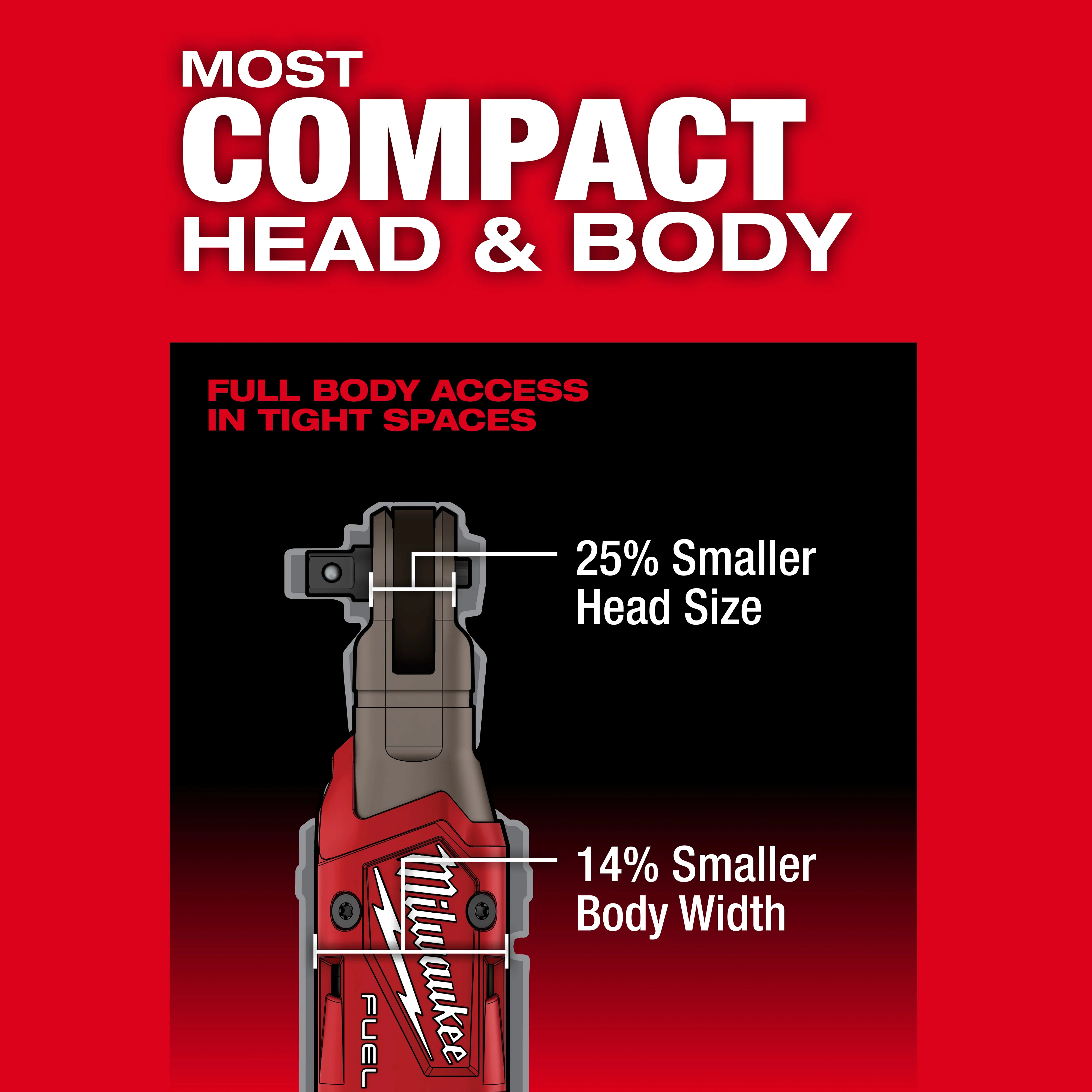 Milwaukee M12 FUEL 3/8" Ratchet - Tool Only - Image 7
