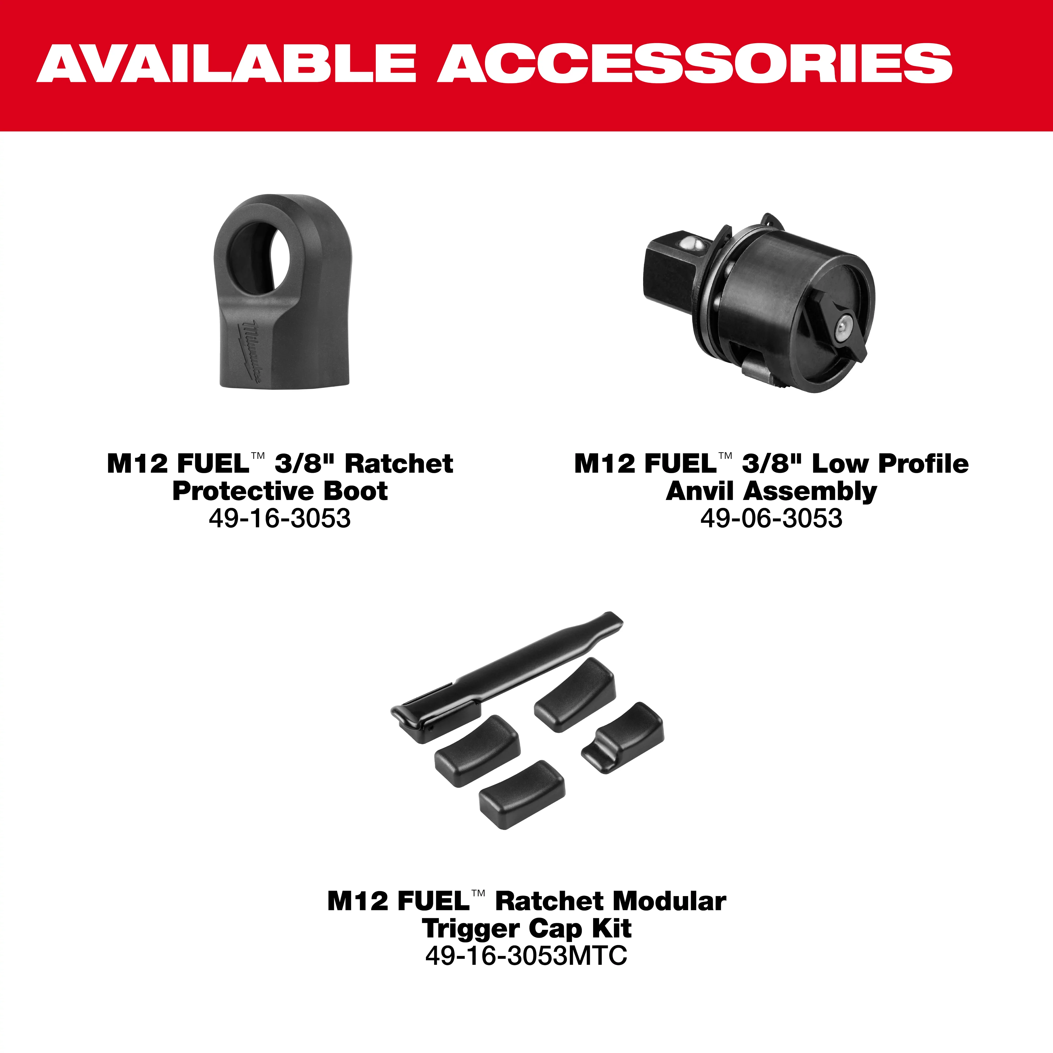 Milwaukee M12 FUEL 3/8" Ratchet Kit - Image 14