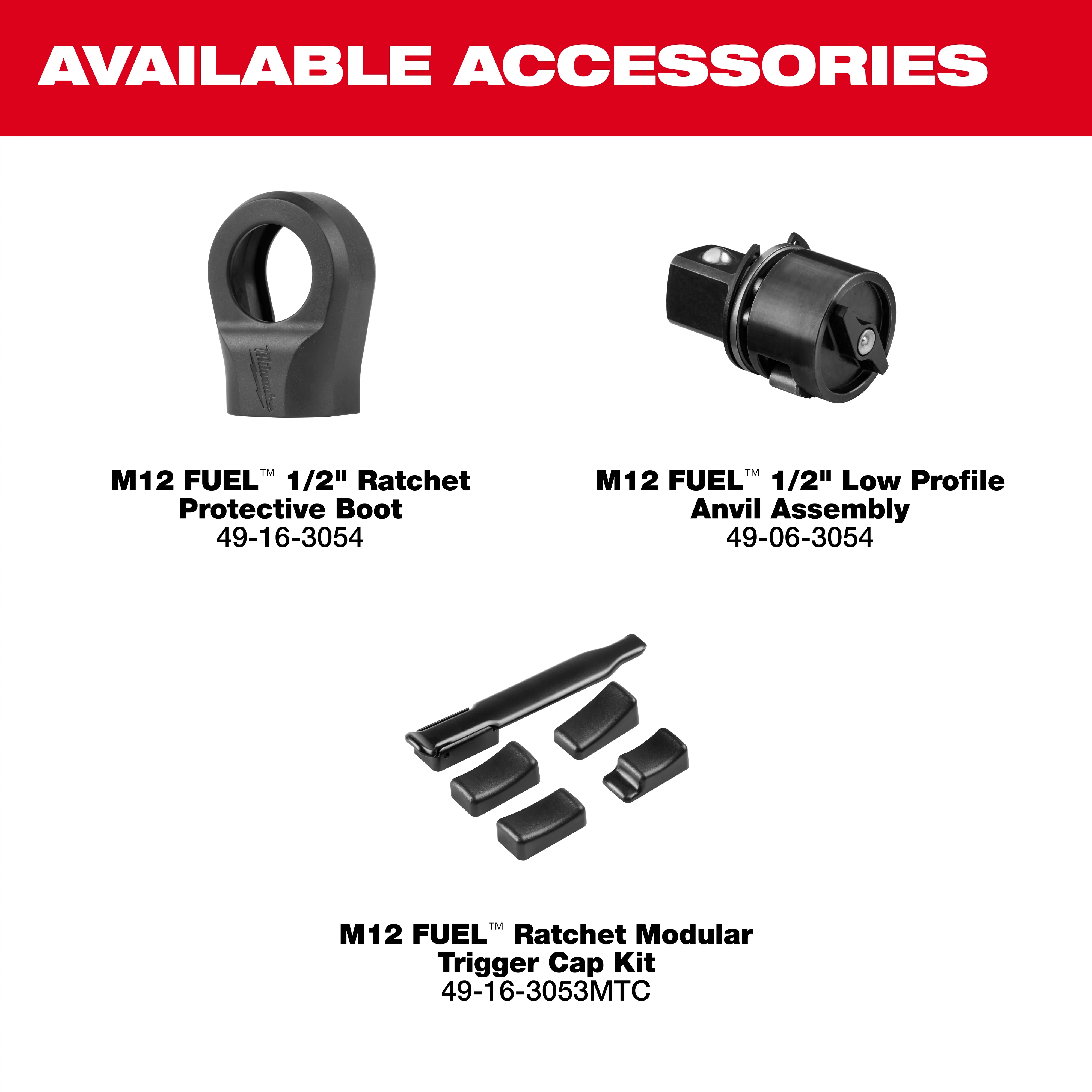 Milwaukee M12 FUEL 1/2" Ratchet Kit - Image 14