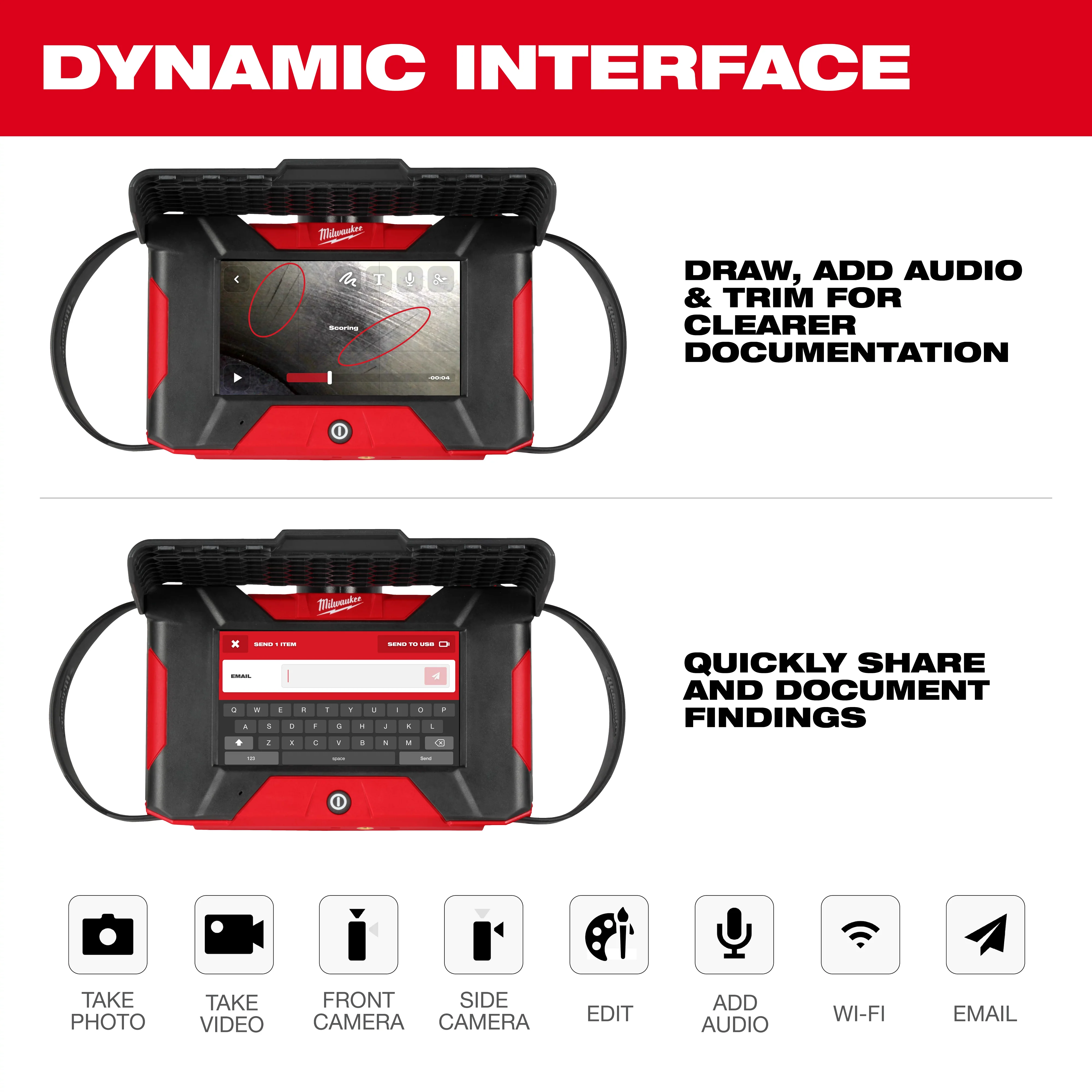 Milwaukee M12 Auto Shop Borescope w/ Wi-Fi File Sharing - Image 5
