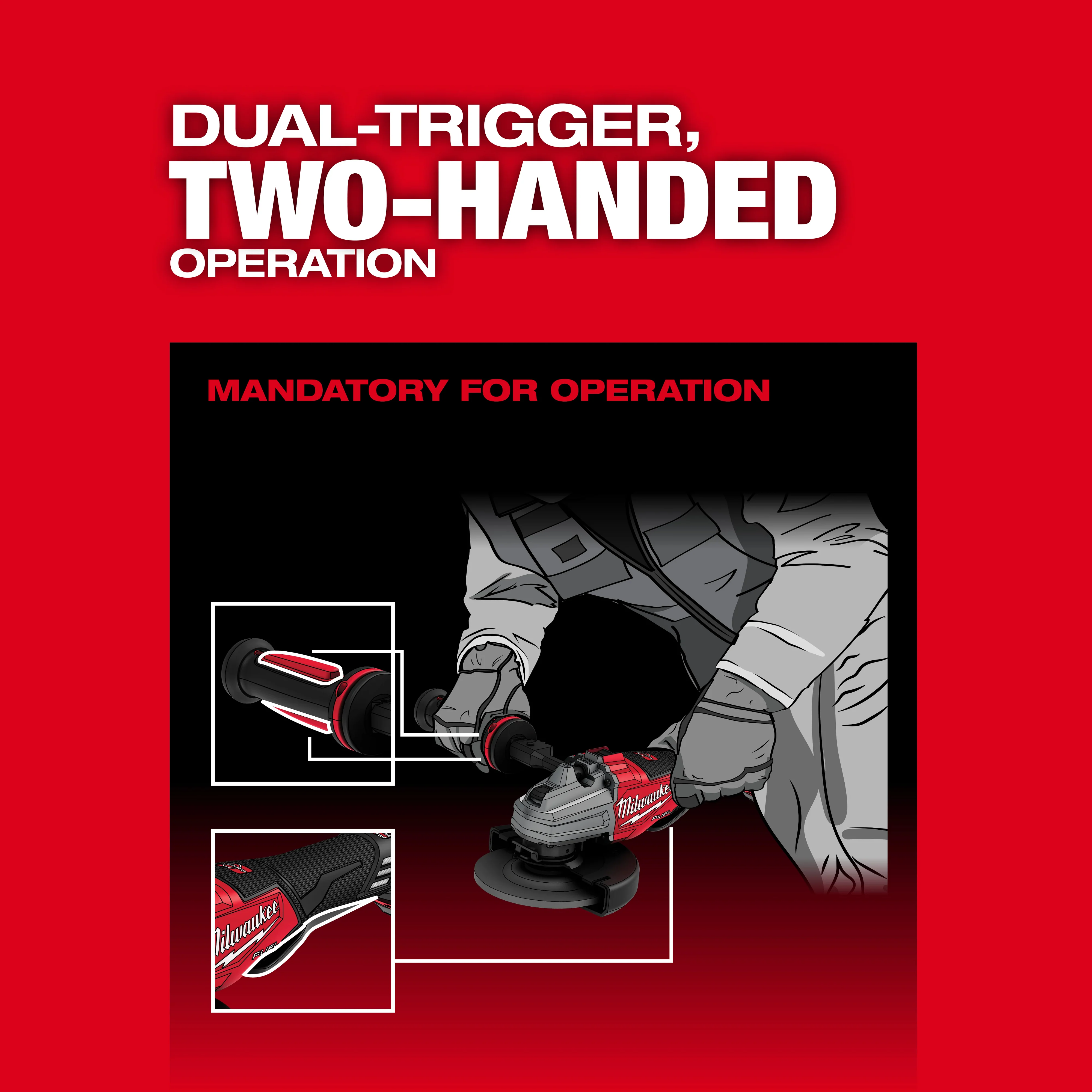 Milwaukee M18 FUEL 4-1/2" - 6" Dual Trigger Braking Grinder w/ Paddle Switch & ONE KEY - Image 7
