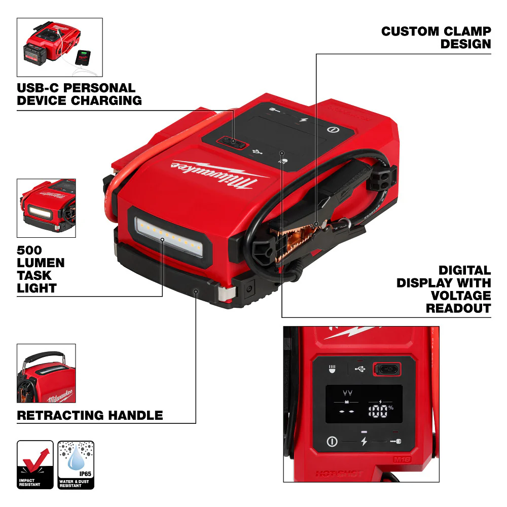 Milwaukee M18 HOTSHOT Jump Starter - Image 8