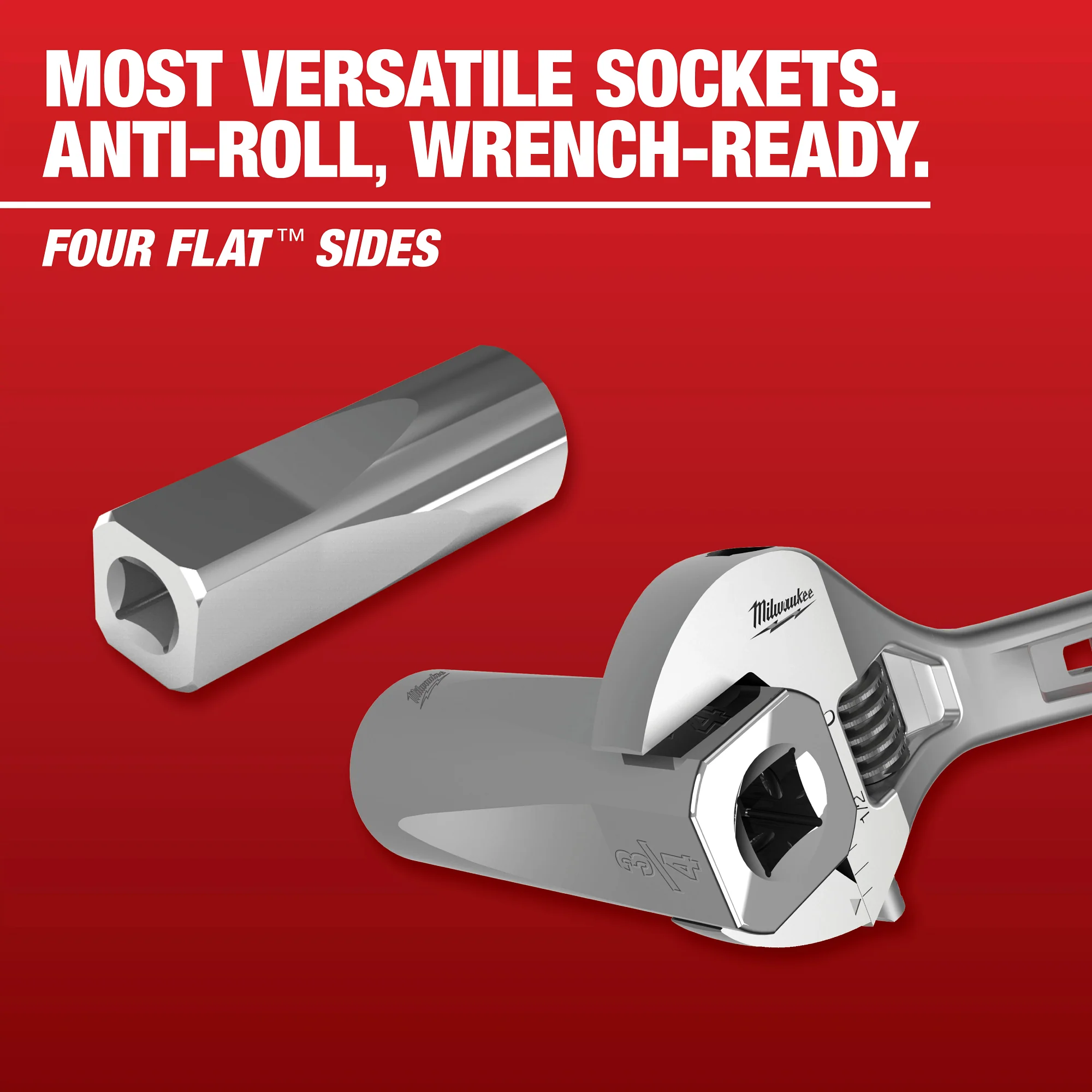 Milwaukee 3/8" Drive 3/8"F x 1/2"M Adapter - Image 3
