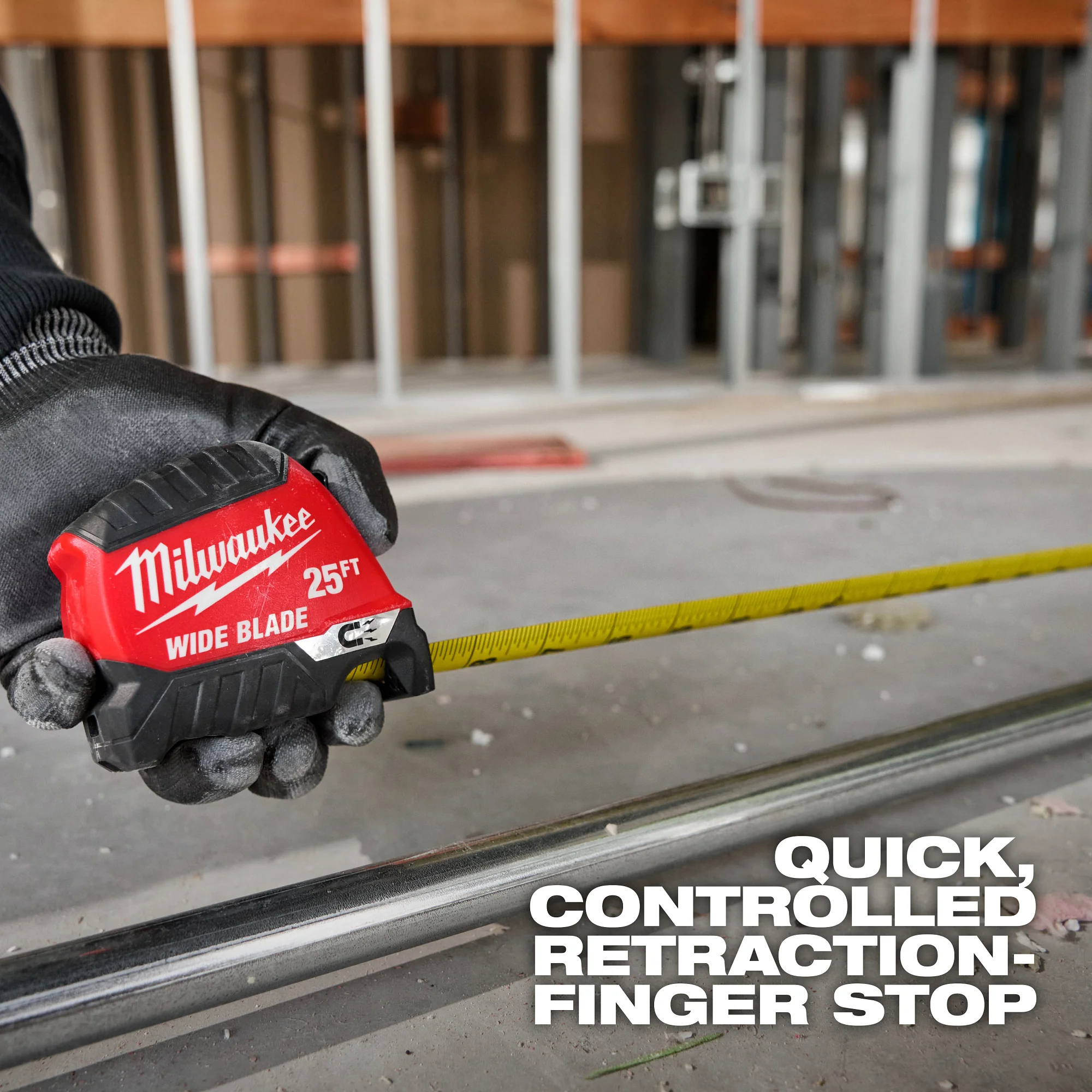 Milwaukee 16ft Wide Blade Magnetic Tape Measure - Image 7