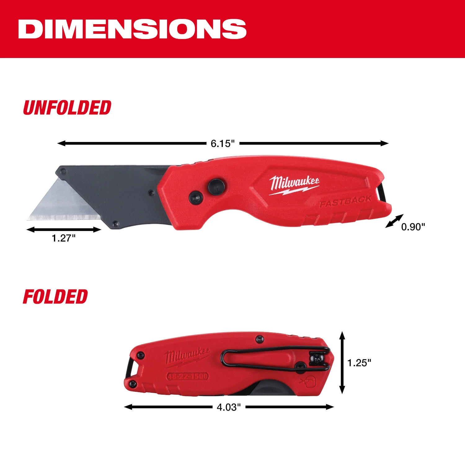 Milwaukee FASTBACK Compact Folding Utility Knife - Image 6