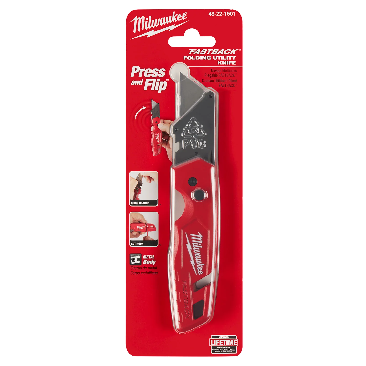 Milwaukee FASTBACK Folding Utility Knife - Image 4