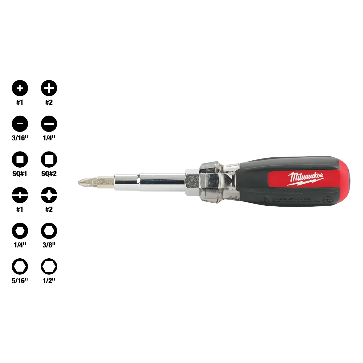 Milwaukee 13-in-1 Cushion-Grip Screwdriver with ECX - Image 2