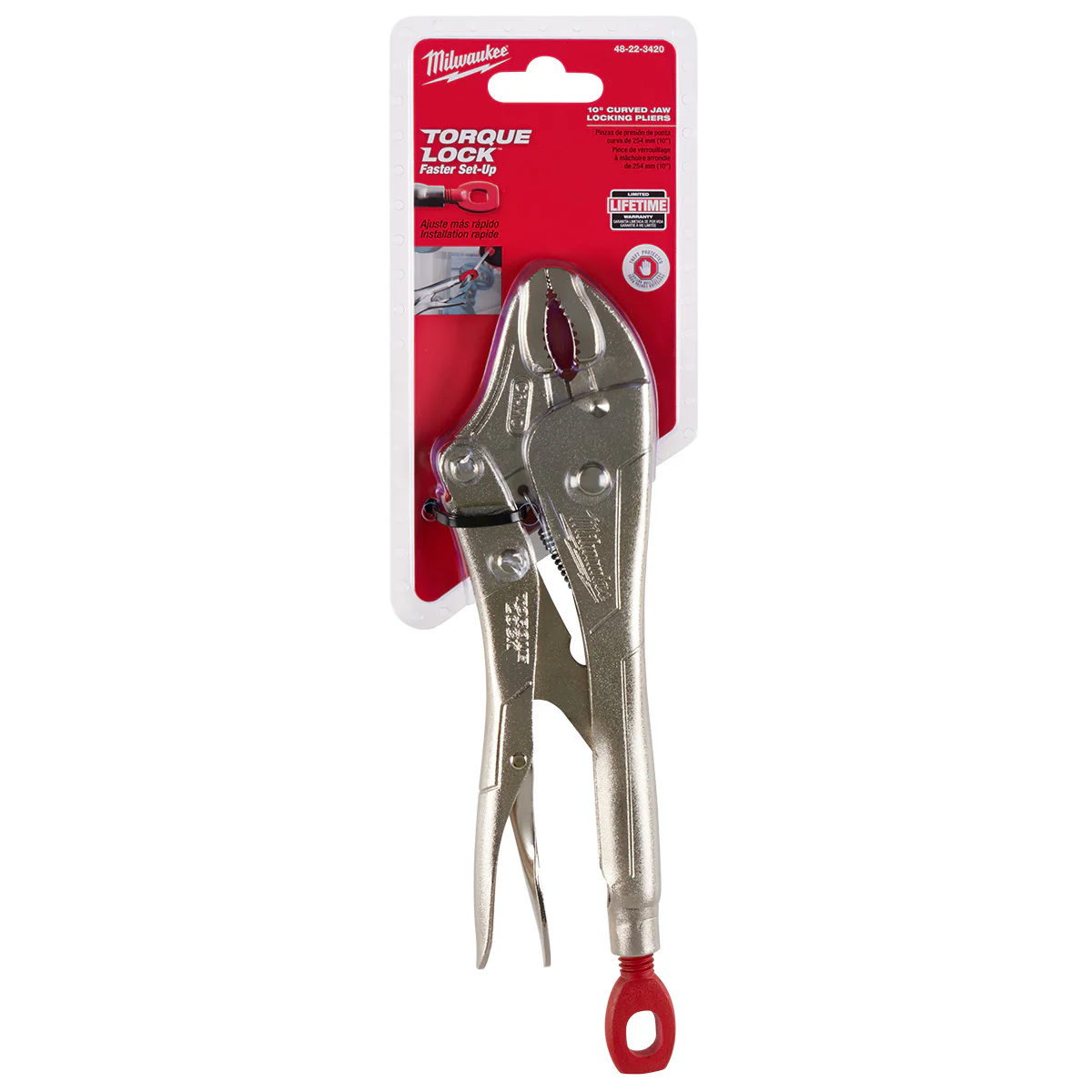 Milwaukee 10" TORQUE LOCK Curved Jaw Locking Pliers - Image 2
