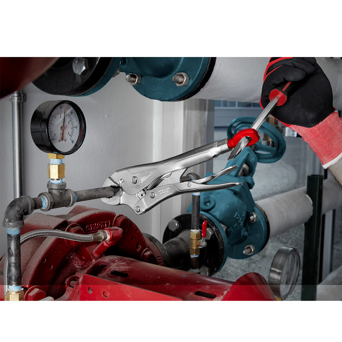 Milwaukee 10" TORQUE LOCK Curved Jaw Locking Pliers - Image 3