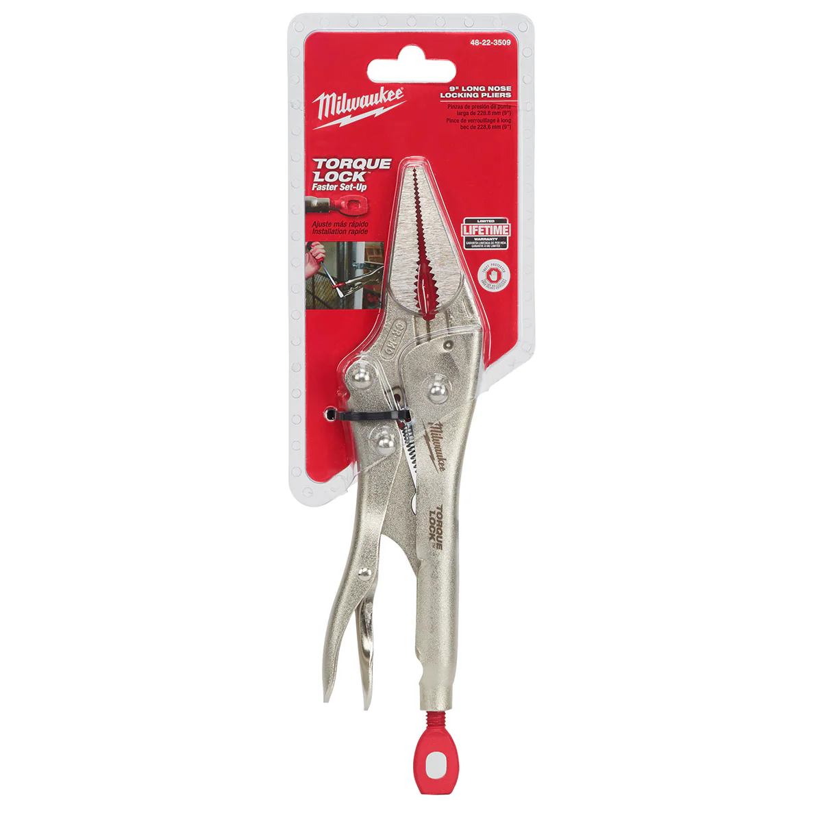Milwaukee 9" TORQUE LOCK Long Nose Locking Pliers - Image 3