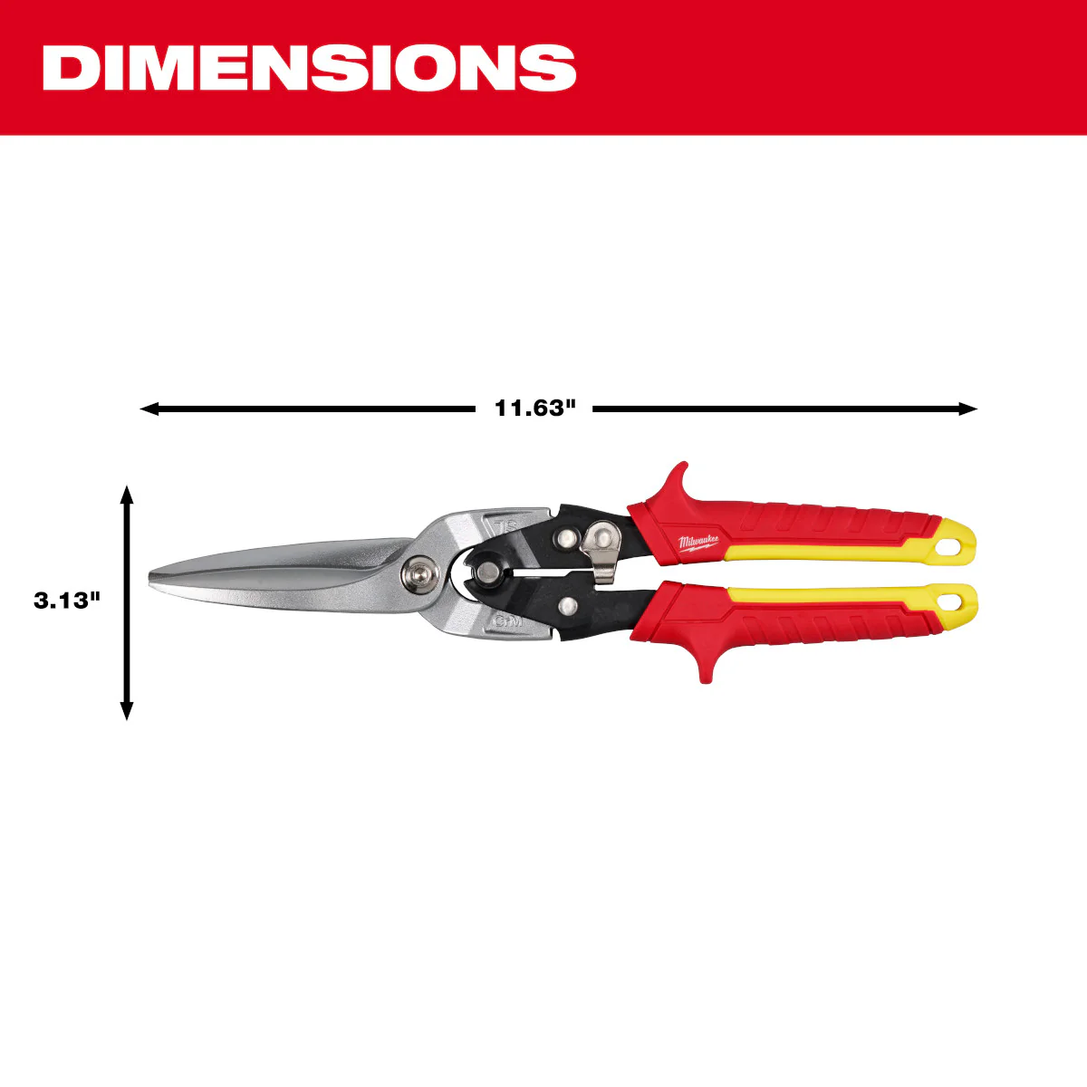 Milwaukee Long Cut Aviation Snips - Image 6