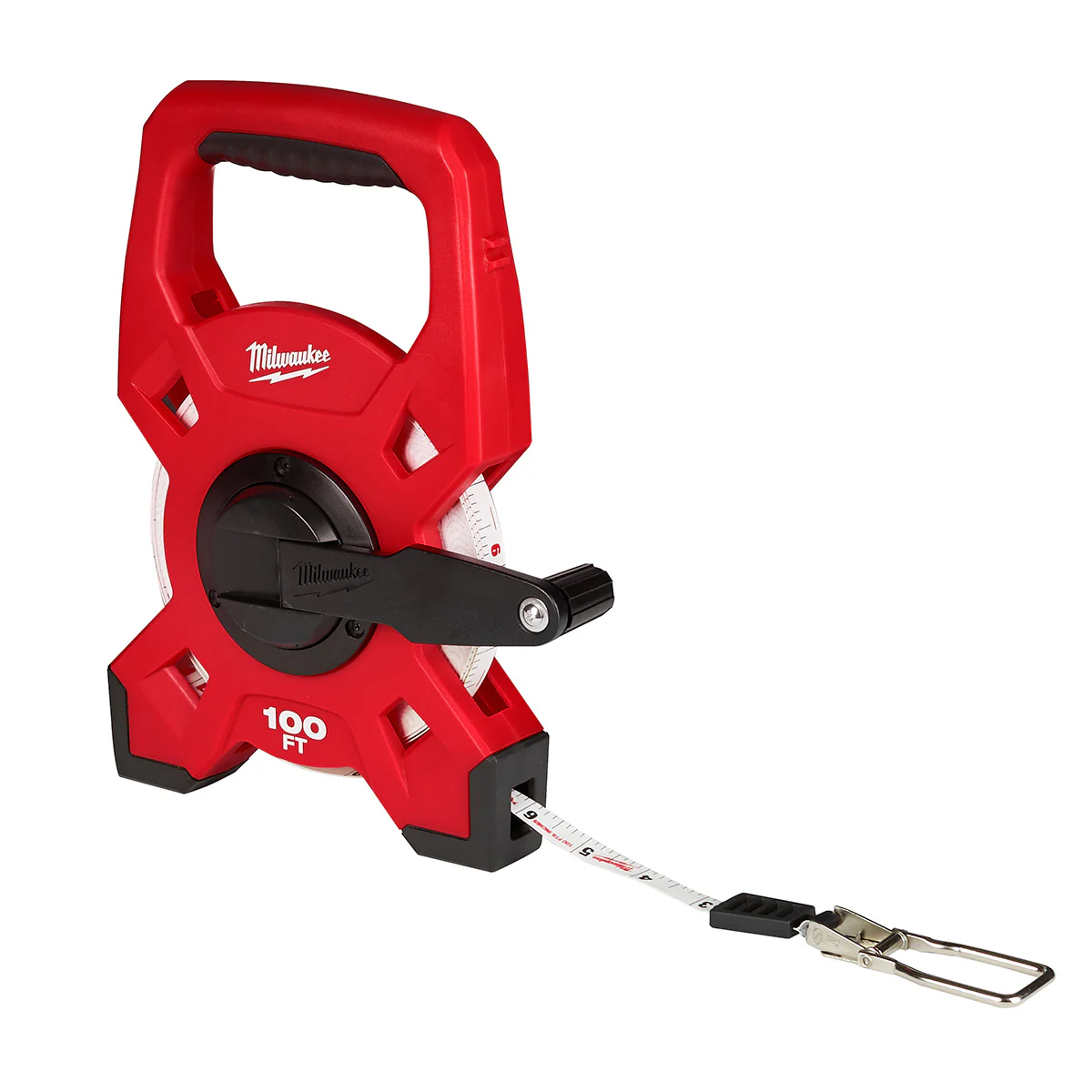 Milwaukee 100ft Fiberglass Open Reel Long Tape Measure - Image 3