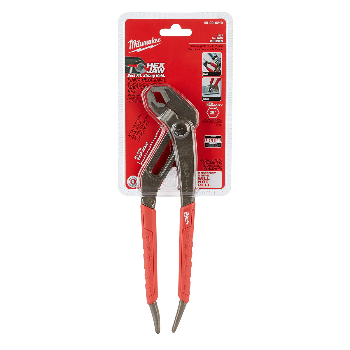 Milwaukee 10" Comfort Grip Hex-Jaw Pliers - Image 4