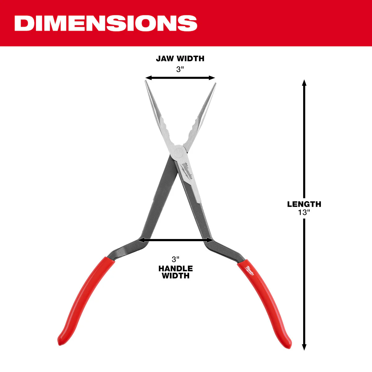 Milwaukee 2 pc. Long Reach Pliers Set - Image 7