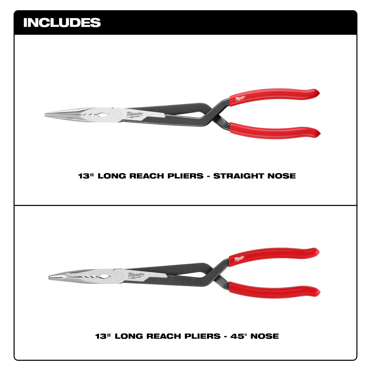 Milwaukee 2 pc. Long Reach Pliers Set - Image 8