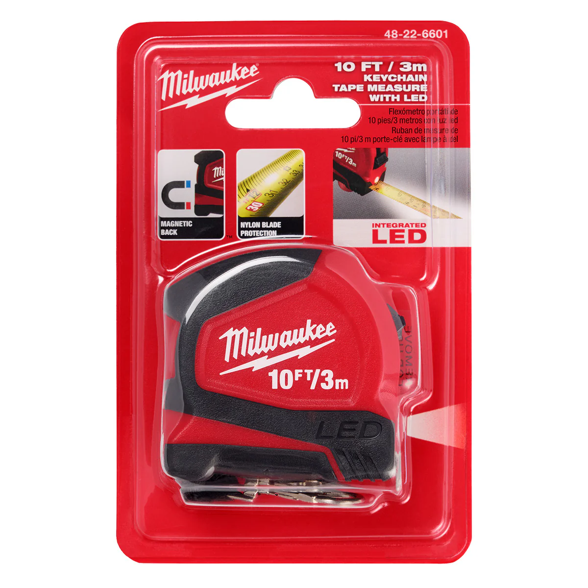 Milwaukee 10ft/3m Keychain Tape Measure w/ LED - Image 6