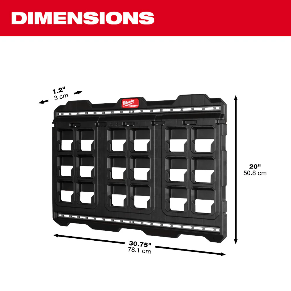 Milwaukee PACKOUT Large Wall Plate - Image 3