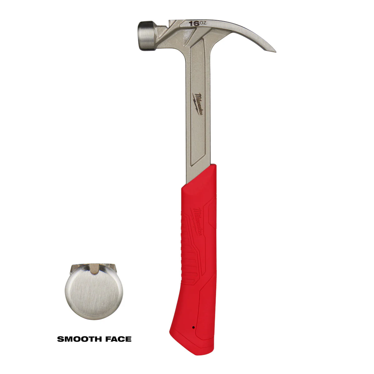Milwaukee 16 oz. Smooth Face Hybrid Claw Hammer - Image 3