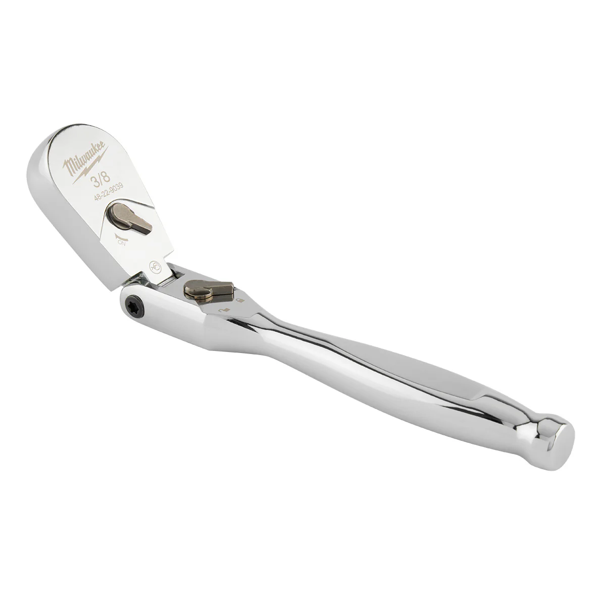 Milwaukee 3/8" Drive 9" Flex Head Ratchet - Image 3